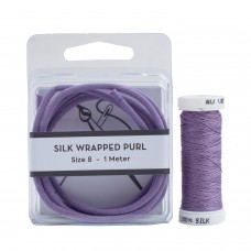 Silk Wrapped Purl #8 with matching 100/3 Couching Thread