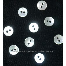 Mother of Pearl Flat Button 6mm (1/4")