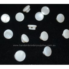 Mother of Pearl Shank Button 8mm (5/16")