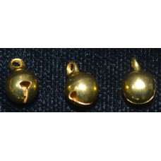 Charm Gold Plated - Christmas Sleigh Bell 2