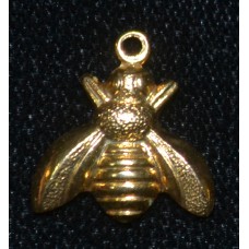Charm Gold Plated - Bee (Flat) Miniature