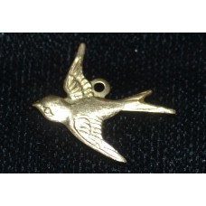 Brass Charms - Swallow