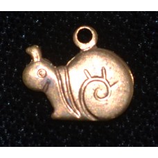 Brass Charms - Snail Miniature