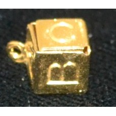 Charm Gold Plated - Baby Cube