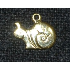 Charm Gold Plated - Snail Miniature