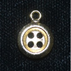 Charm Gold Plated - Button