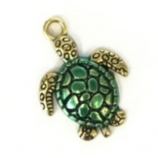 Susan Clarke Originals Green Turtle Charm  (C635A)