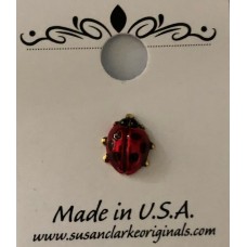 Susan Clarke Originals Ladybird Button (BE202)
