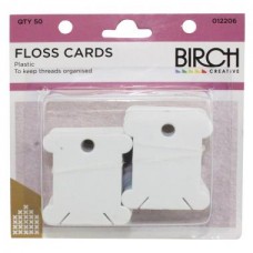 Birch Floss Bobbin Plastic (50)
