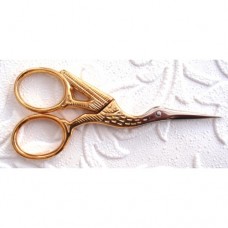 Embroidery Scissors Stork Gold 3.5"