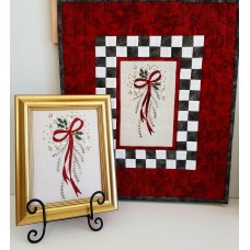 Cranberry Christmas Wallhanging/Framed Embroidery Pattern 