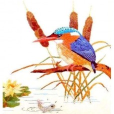 Rajmahal Embroidery Kit Kingfisher