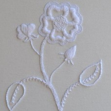 The Art of The Needle Mountmellick Rose Whitework Embroidery Kit