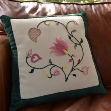 The Art of The Needle Tendrils Crewelwork Spring Cushion