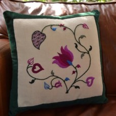 The Art of The Needle Tendrils Crewelwork Summer Cushion