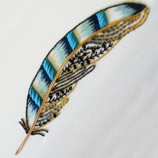 Bluebird Embroidery Company Metalwork Jay Feather