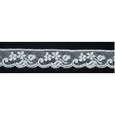 French Lace Edging - 18mm White (L632) 