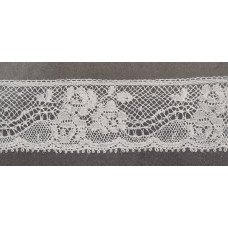 French Lace Edging - 23mm White (L833) 