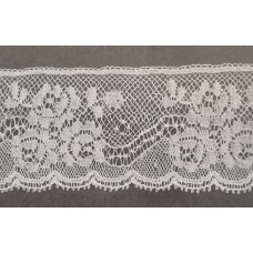 French Lace Edging - 32mm White (L834) 