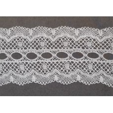 French Lace Edging - 37mm White (L855Bis)