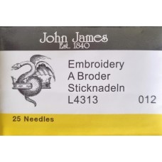John James Crewel Embroidery Needles Size 12 (25pack)