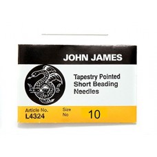 John James Tapestry/Ballpoint Short Beading Needles 