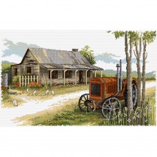 Country Threads Old Tractor Cottage Pattern 