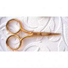 Embroidery Goldwork Scissors 3 1/2" Gold