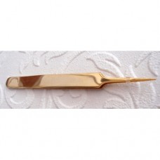 Tweezers Fine Straight Gold-plated