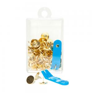 Clover Brass Thumb Tacks with Puller