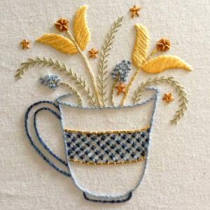 Bluebird Embroidery Company Flower Cup 