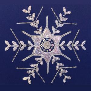 Bluebird Embroidery Company Silverwork Snowflake