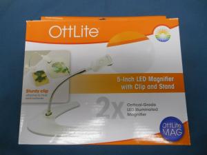 OttLite LED Magnifier With Clip And Stand