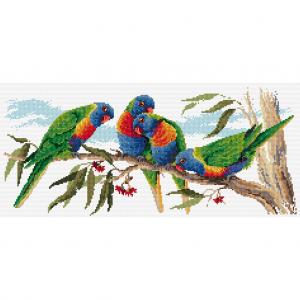 Country Threads Colourful Lorikeets Pattern 